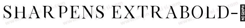 sharpens extrabold字体转换